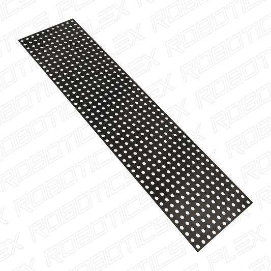 Transparent Black Polycarbonate Grid Plate (1.5mm Thickness, 11 x 44 Hole, 88 x 352mm)