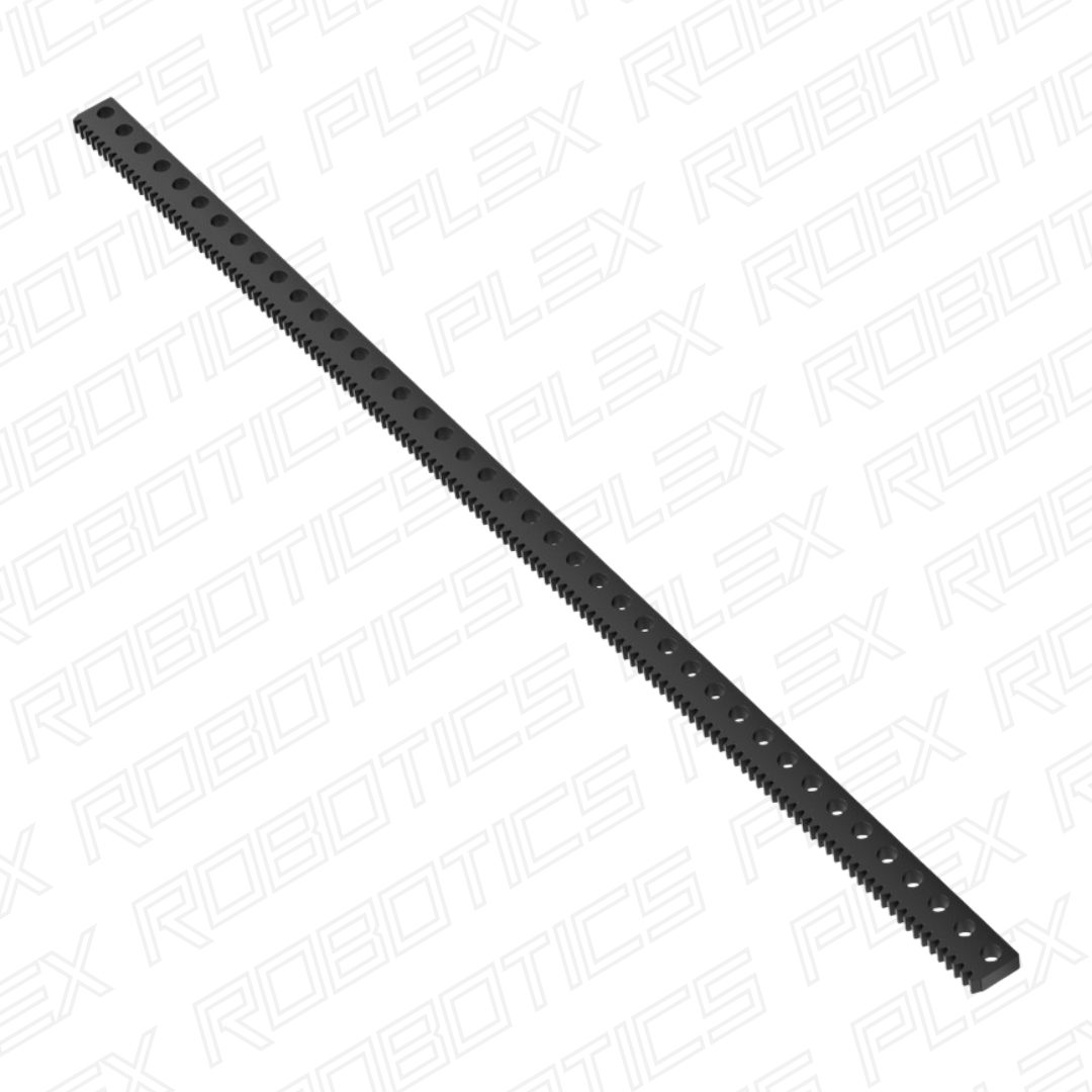 Acetal MOD 0.8 Gear Rack (131 Tooth, 41 Hole)