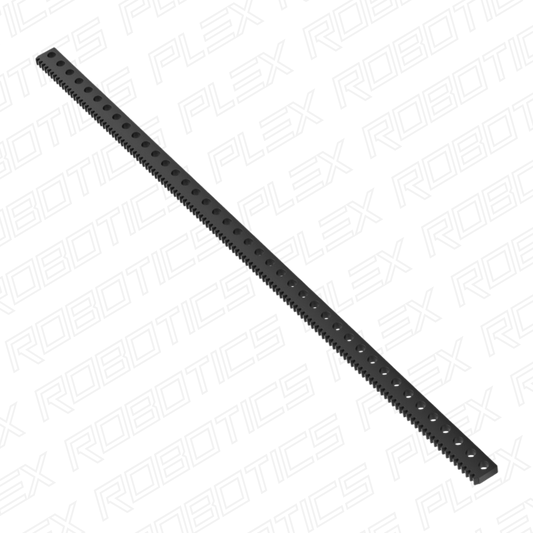 Acetal MOD 0.8 Gear Rack (131 Tooth, 41 Hole)