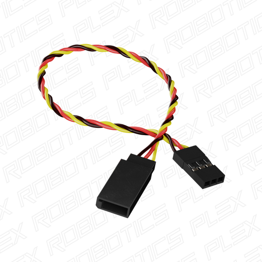 Servo Extension (Twisted Wire, Male to Female, 3-Pos TJC8) (2 Pack)