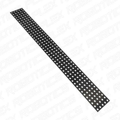 Transparent Black Polycarbonate Grid Plate (1.5mm Thickness, 5 x 44 Hole, 40 x 352mm)