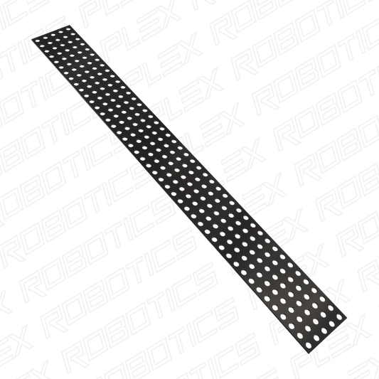 Transparent Black Polycarbonate Grid Plate (1.5mm Thickness, 5 x 44 Hole, 40 x 352mm)