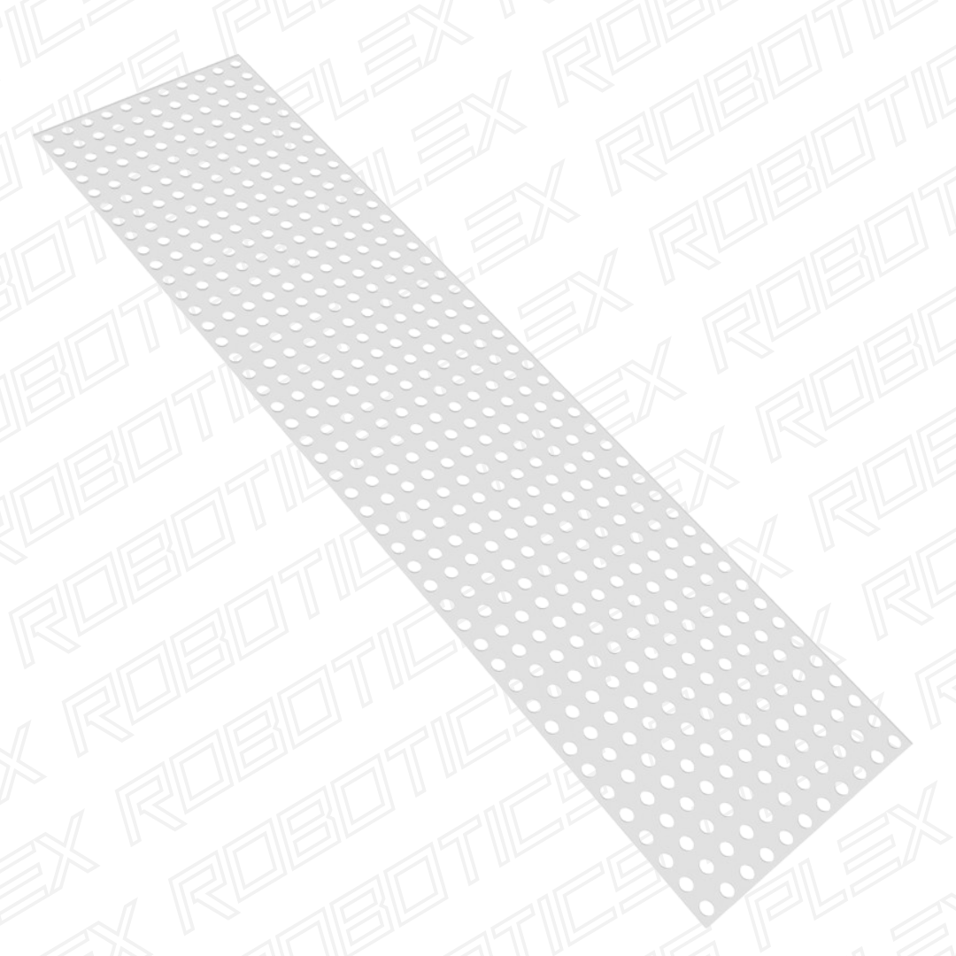 Clear Polycarbonate Grid Plate (1.5mm Thickness, 11 x 44 Hole, 88 x 352mm)