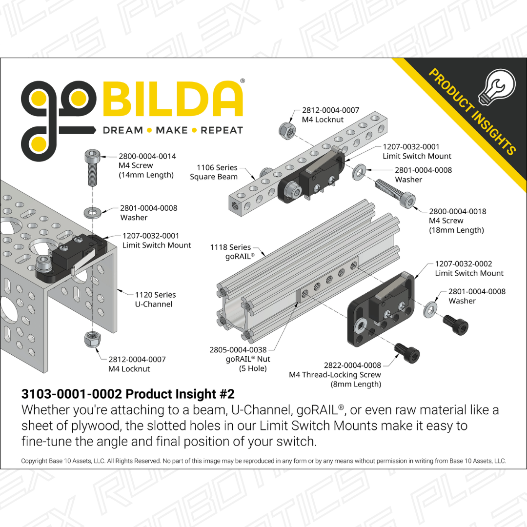 Micro Limit Switch - 2 Pack