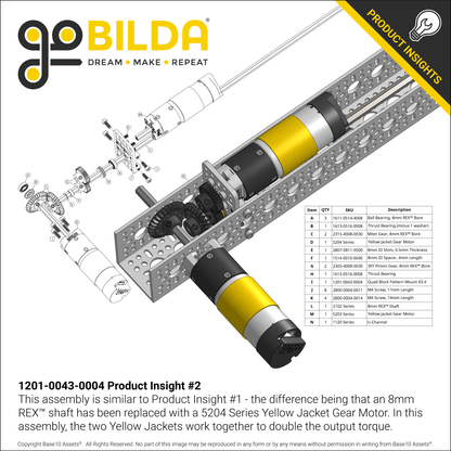 1201 Series Quad Block Pattern Mount (43-4)