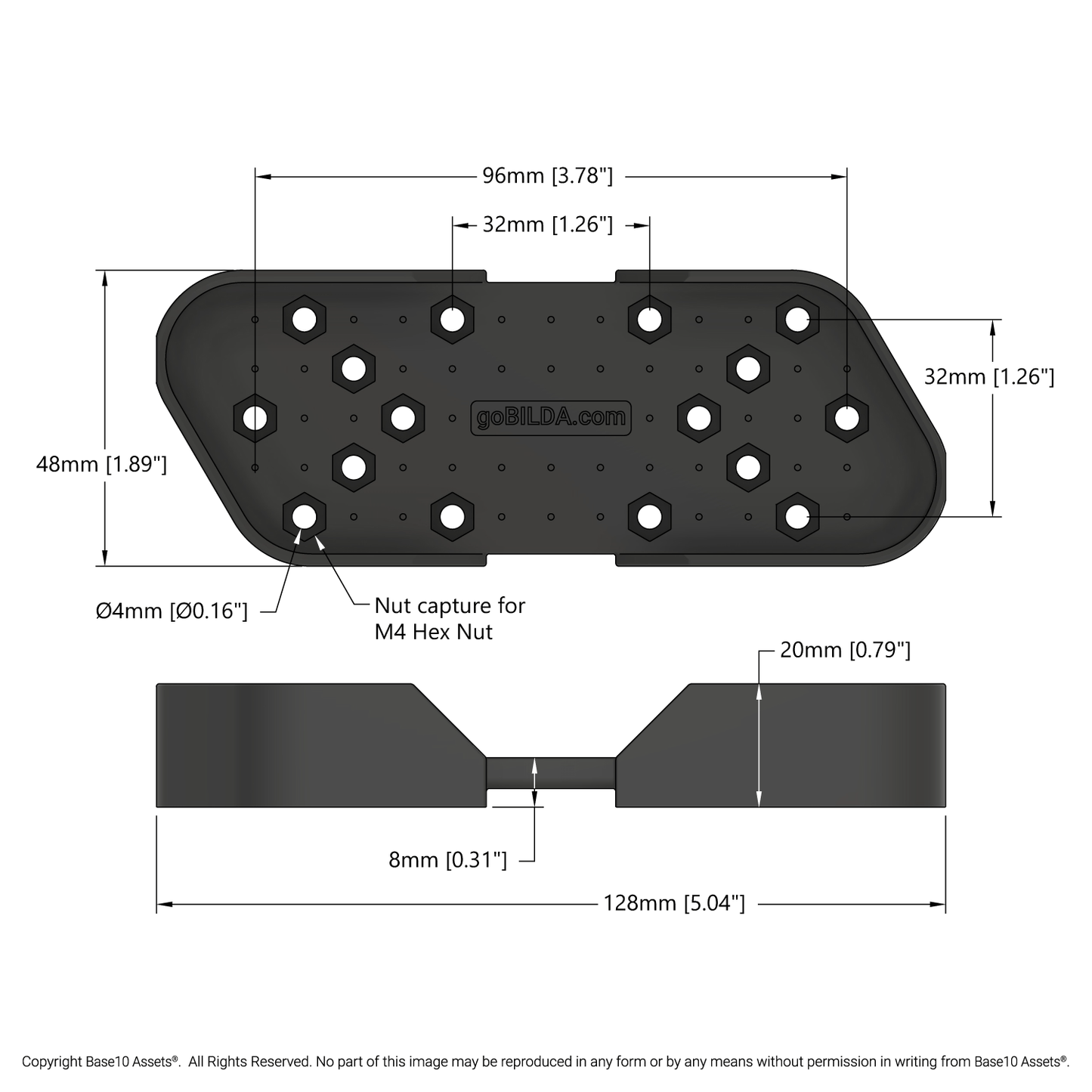 Battery Mount for 12V NiMH Nested Battery