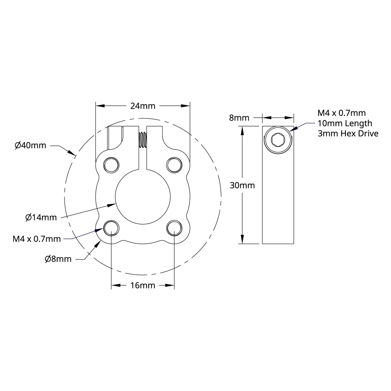 1301 Series Clamping Hub