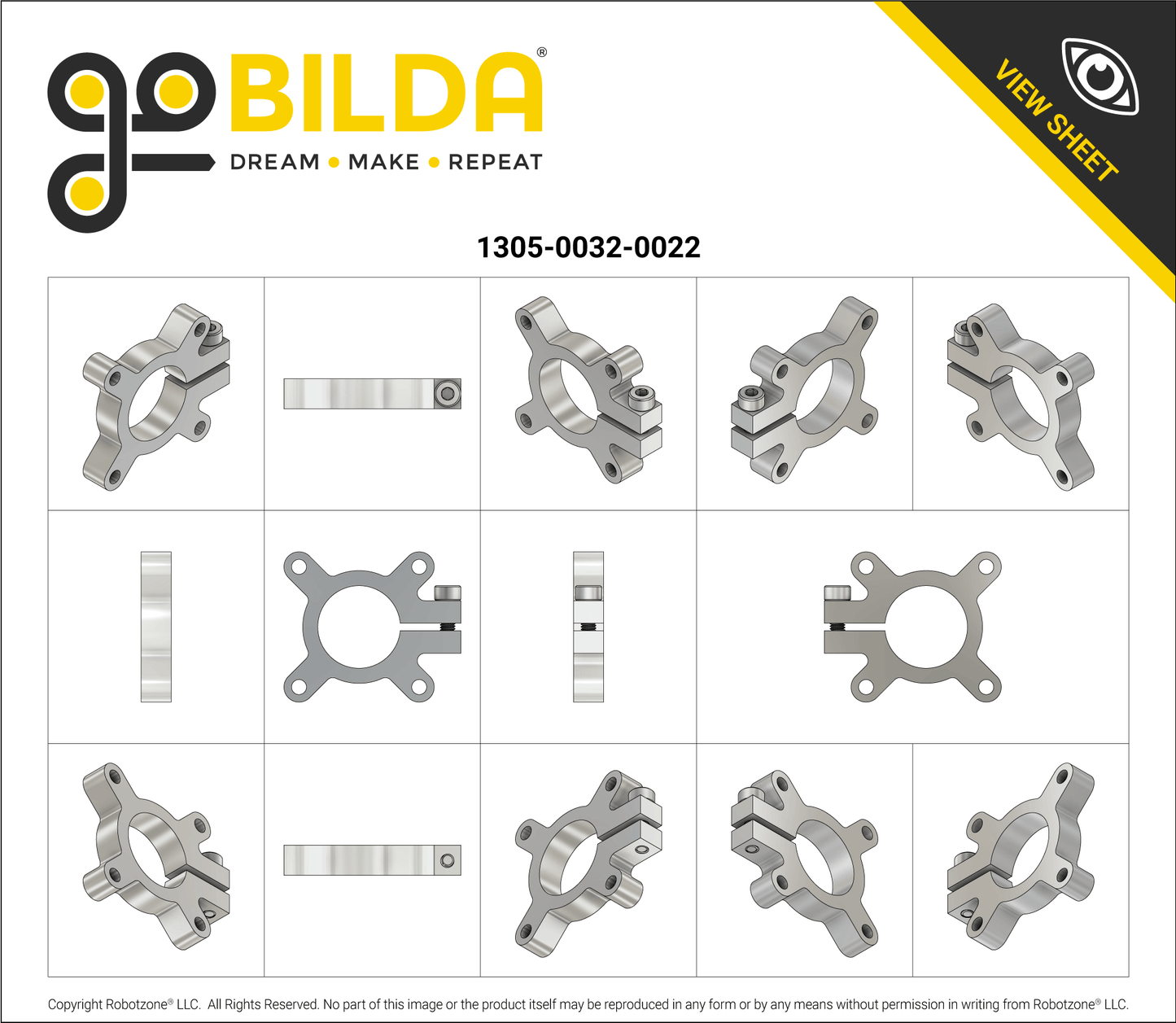 1305 Series Thru-Hole Clamping Hub