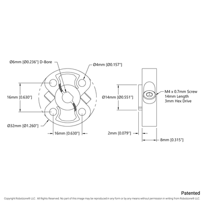 1311 Series Thru-Hole Sonic Hub