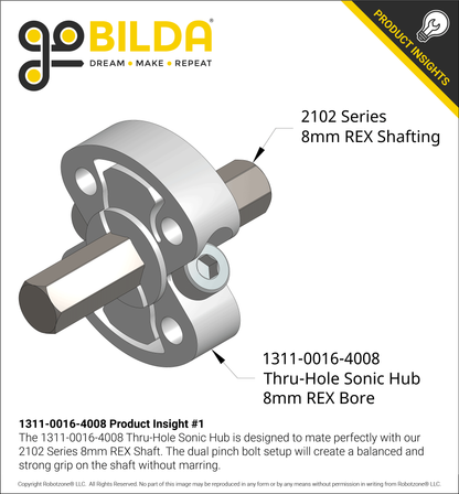 1311 Series Thru-Hole Sonic Hub