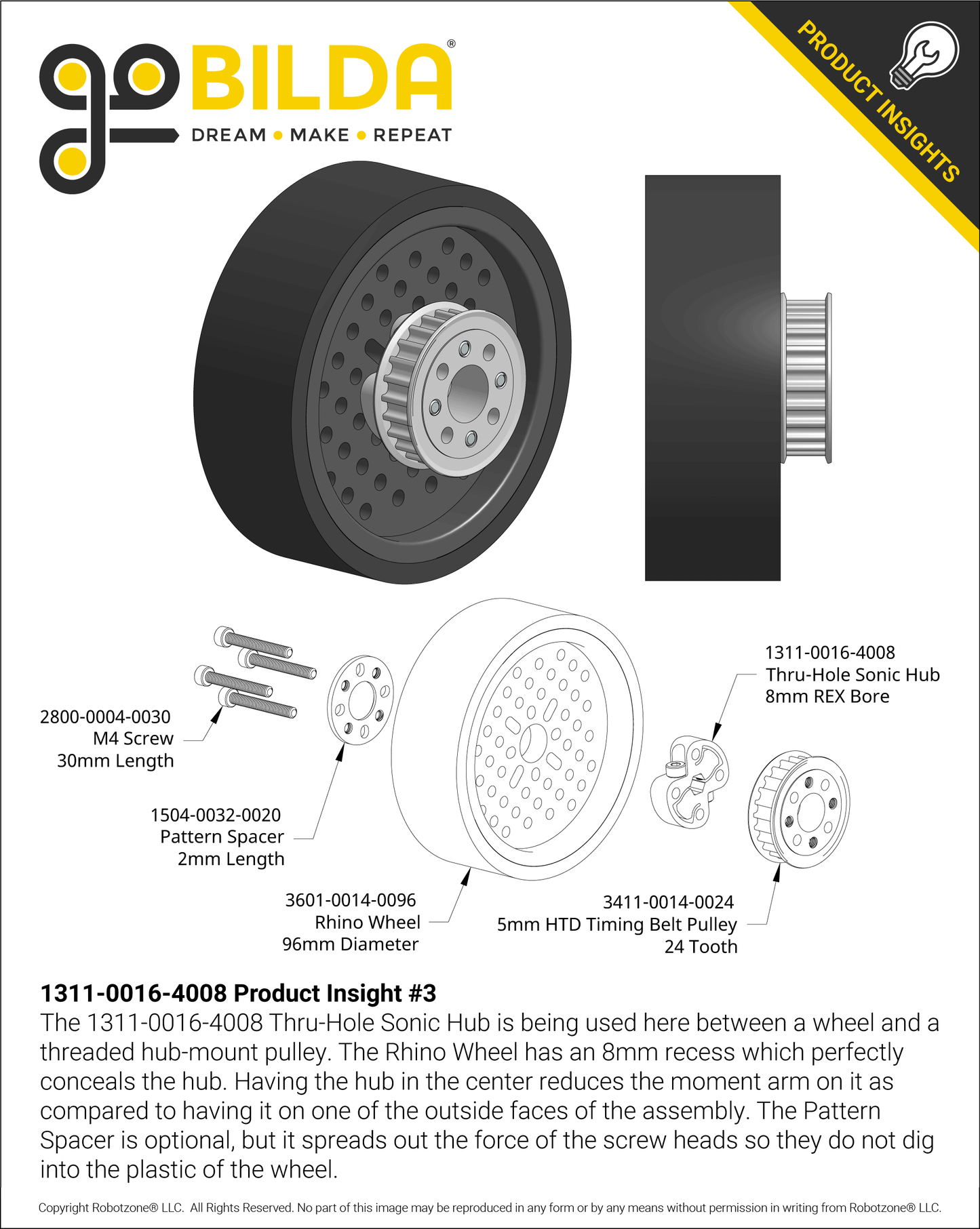 1311 Series Thru-Hole Sonic Hub