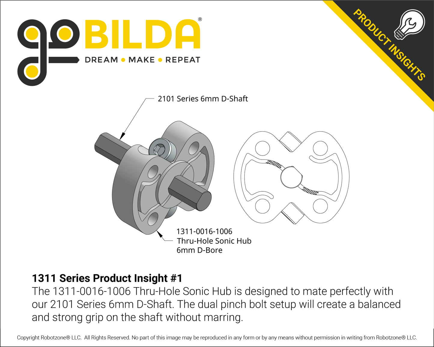 1311 Series Thru-Hole Sonic Hub