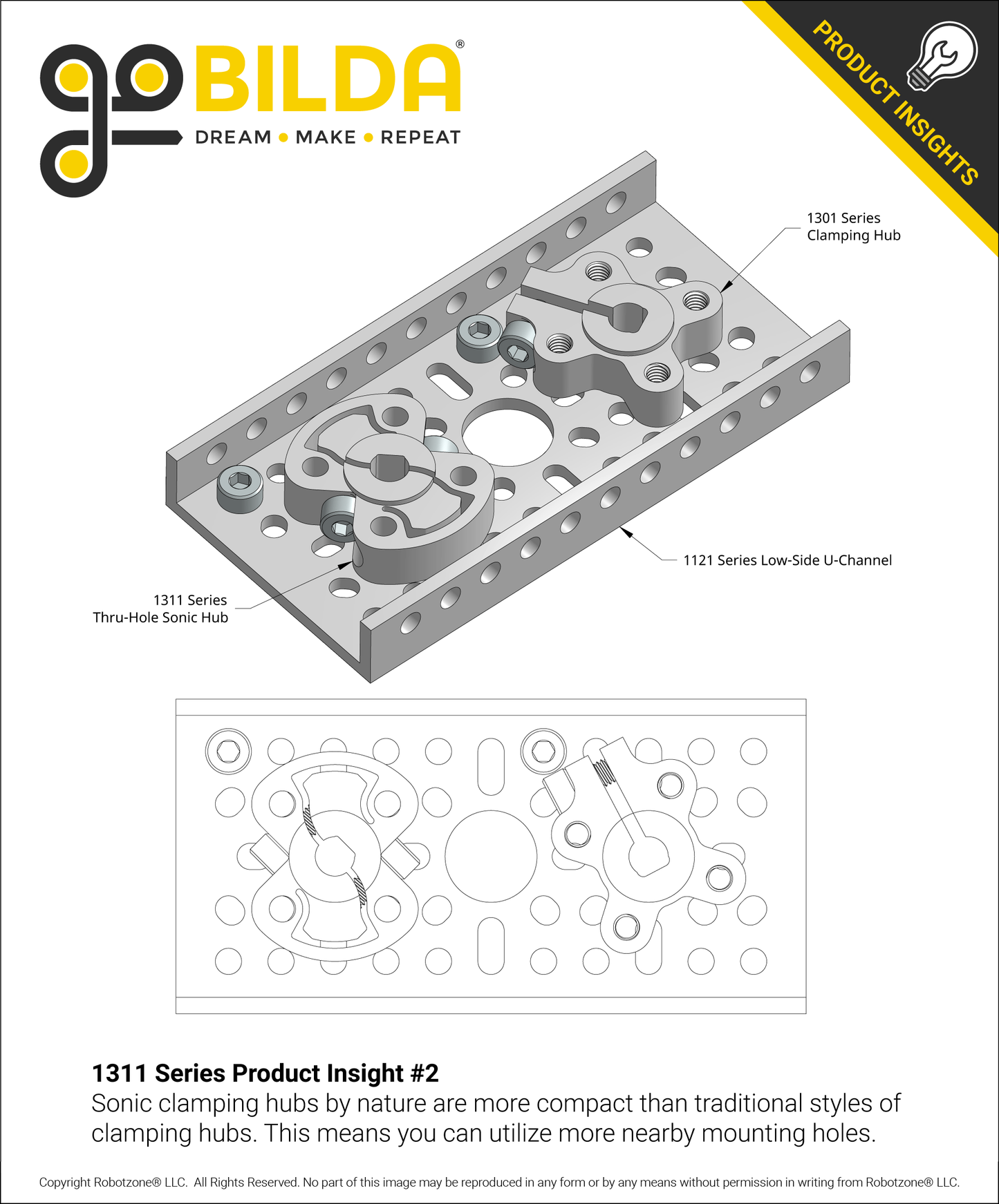 1311 Series Thru-Hole Sonic Hub