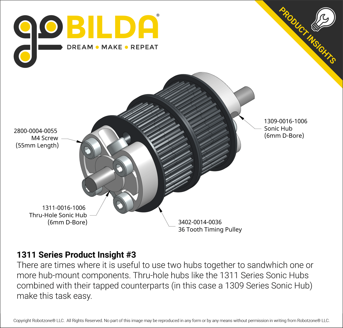 1311 Series Thru-Hole Sonic Hub