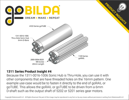 1311 Series Thru-Hole Sonic Hub