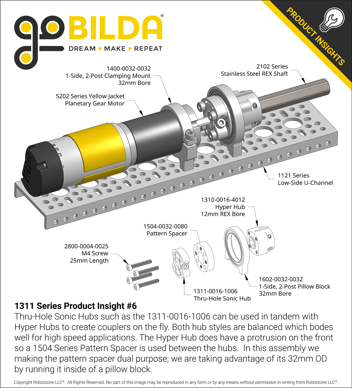 1311 Series Thru-Hole Sonic Hub
