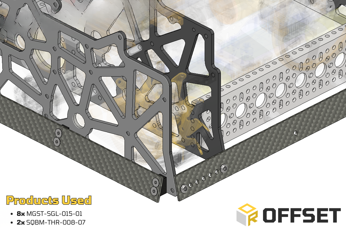 Offset Threaded Square Beam Bundle (64 pack)
