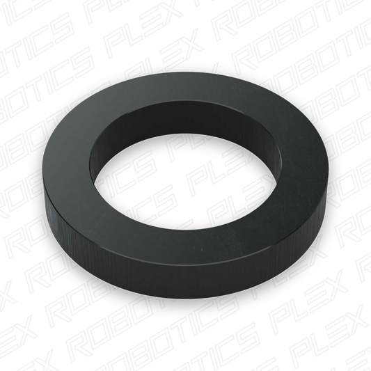 1500 Series Plastic Spacer (4mm ID x 6mm OD, 1mm Thickness) - 12 Pack