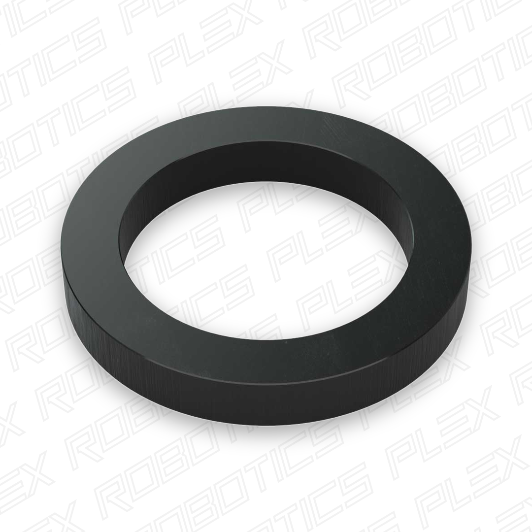1500 Series Plastic Spacer (5mm ID x 7mm OD, 1mm Thickness) - 12 Pack