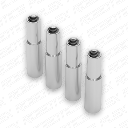 1503 Series M4 x 0.7mm Shoulder Standoff (5-6mm OD, 10-16.5mm Length) - 4 Pack