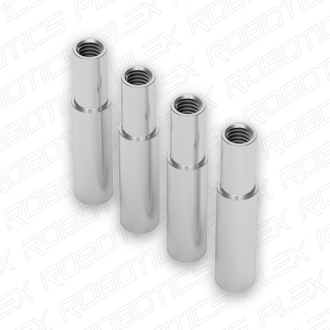 1503 Series M4 x 0.7mm Shoulder Standoff (5-6mm OD, 10-19mm Length) - 4 Pack