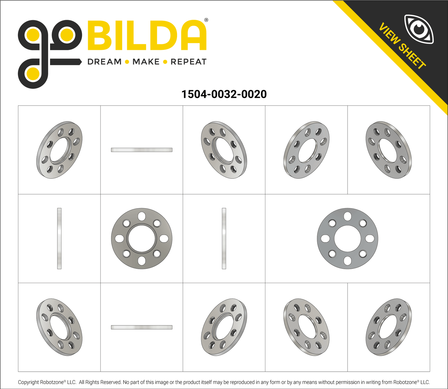 1504 Series 32mm OD Pattern Spacer