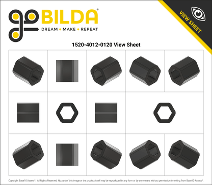 8mm REX Plastic Spacer (12mm REX OD) - 12 Pack