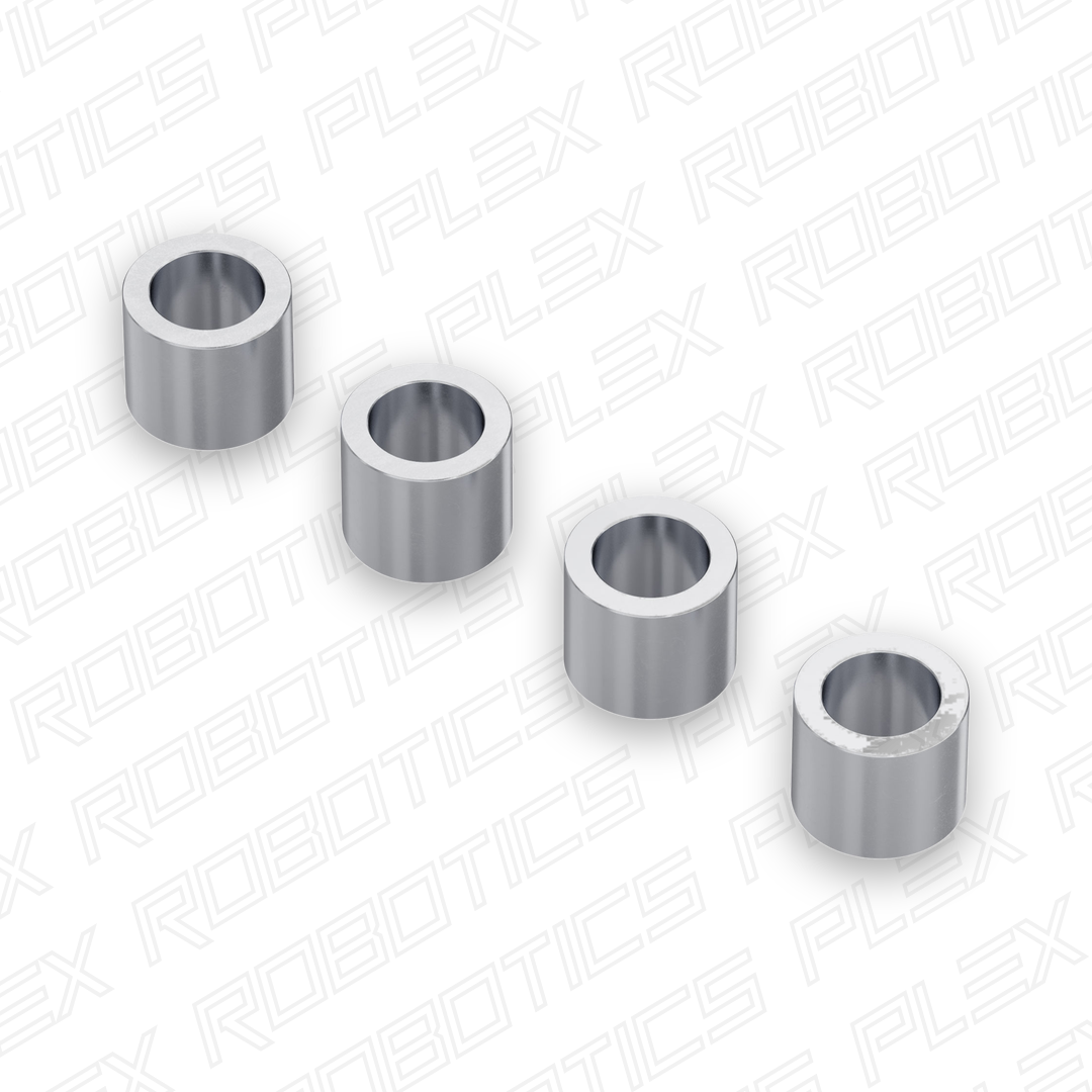 8mm ID Steel Spacer (12mm OD, 10mm Length) - 4 Pack