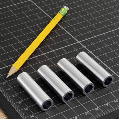 8mm ID Steel Spacer (12mm OD, 43mm Length) - 4 Pack