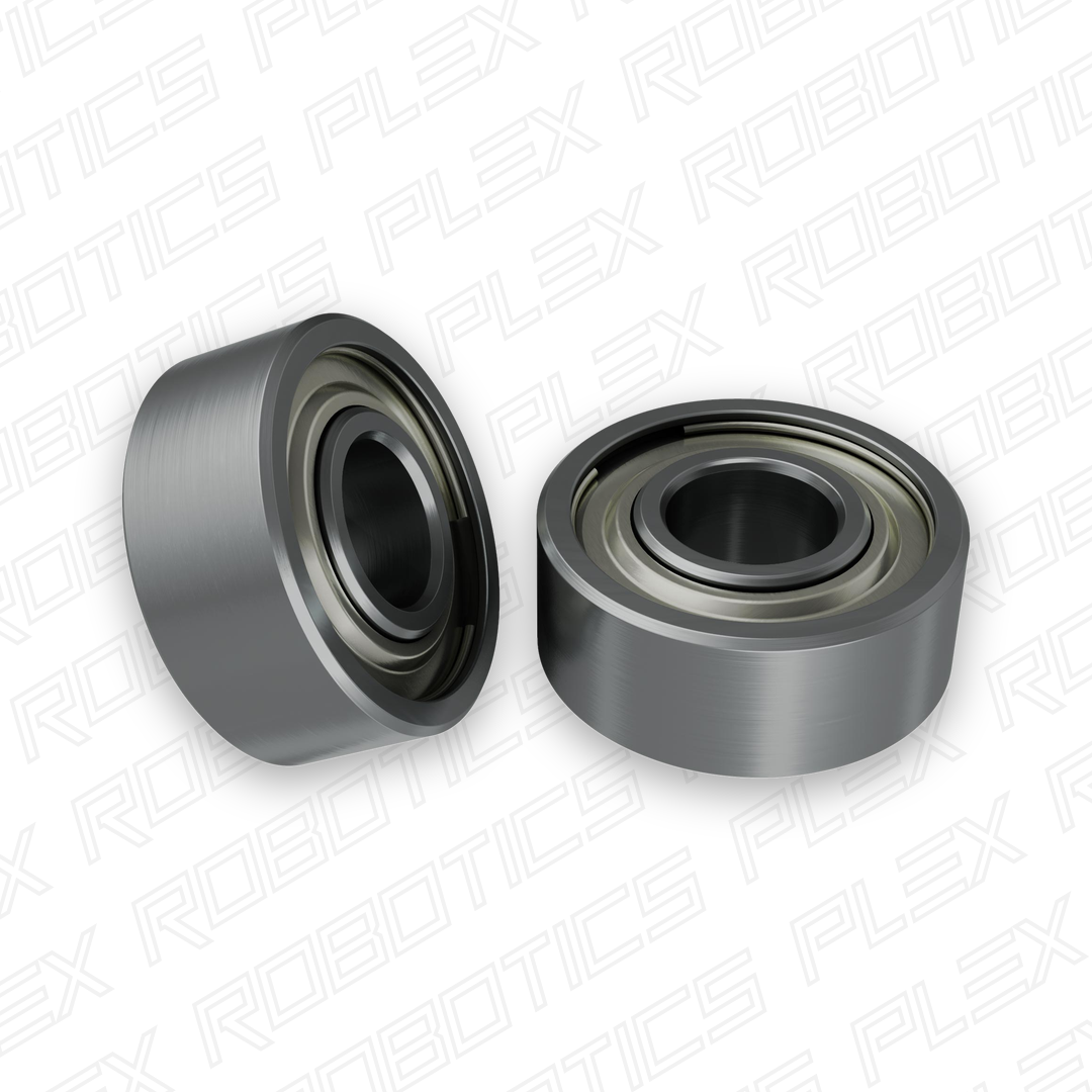 4mm ID Non-Flanged Ball Bearing (10mm OD, 4mm Thickness) - 2 Pack