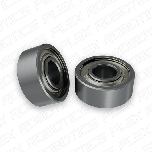 4mm ID Non-Flanged Ball Bearing (10mm OD, 4mm Thickness) - 2 Pack