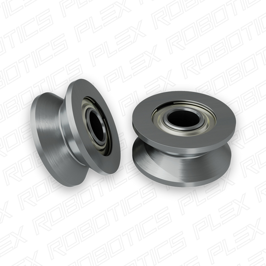 1609 Series V-Groove Bearing (4mm ID x 13mm OD, 6mm Thickness) - 2 Pack