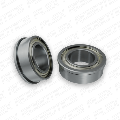 1611 Series Flanged Ball Bearing (8mm ID x 14mm OD, 5mm Thickness) - 2 Pack