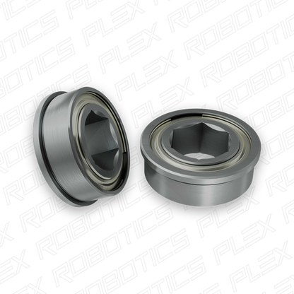 1611 Series Flanged Ball Bearing (8mm REX™ ID x 14mm OD, 5mm Thickness) - 2 Pack
