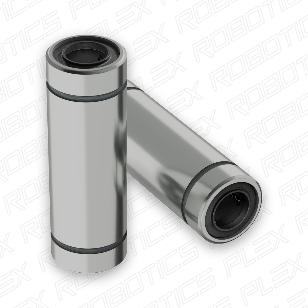 8mm ID Linear Ball Bearing (15mm OD, 45mm Length) - 2 Pack