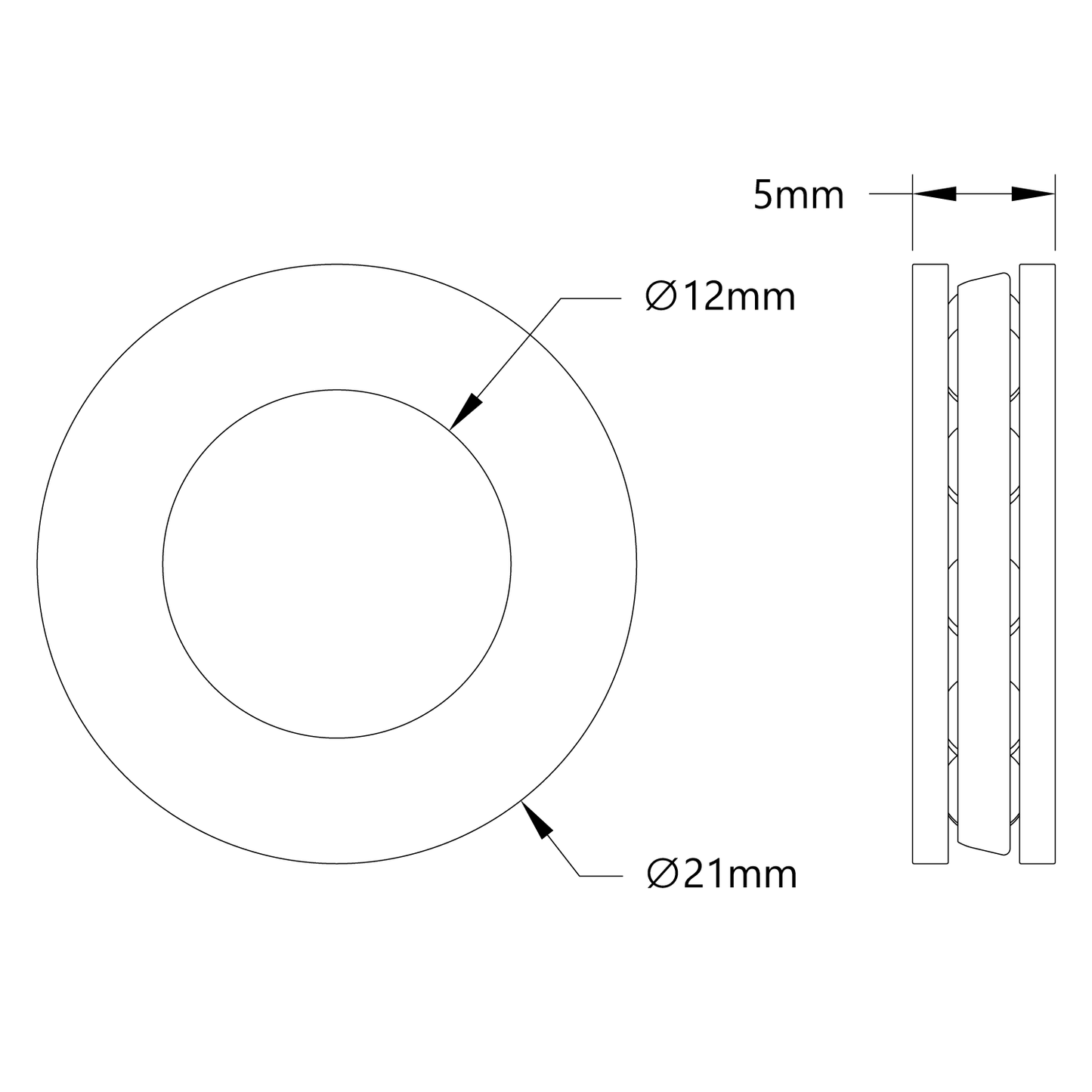 1613 Series Thrust Ball Bearing