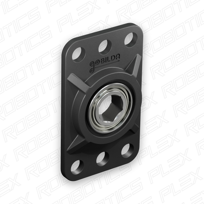 8mm REX™ Bore Flat Pillow Block (16mm x 32mm Mounting Pattern) - 2 Pack