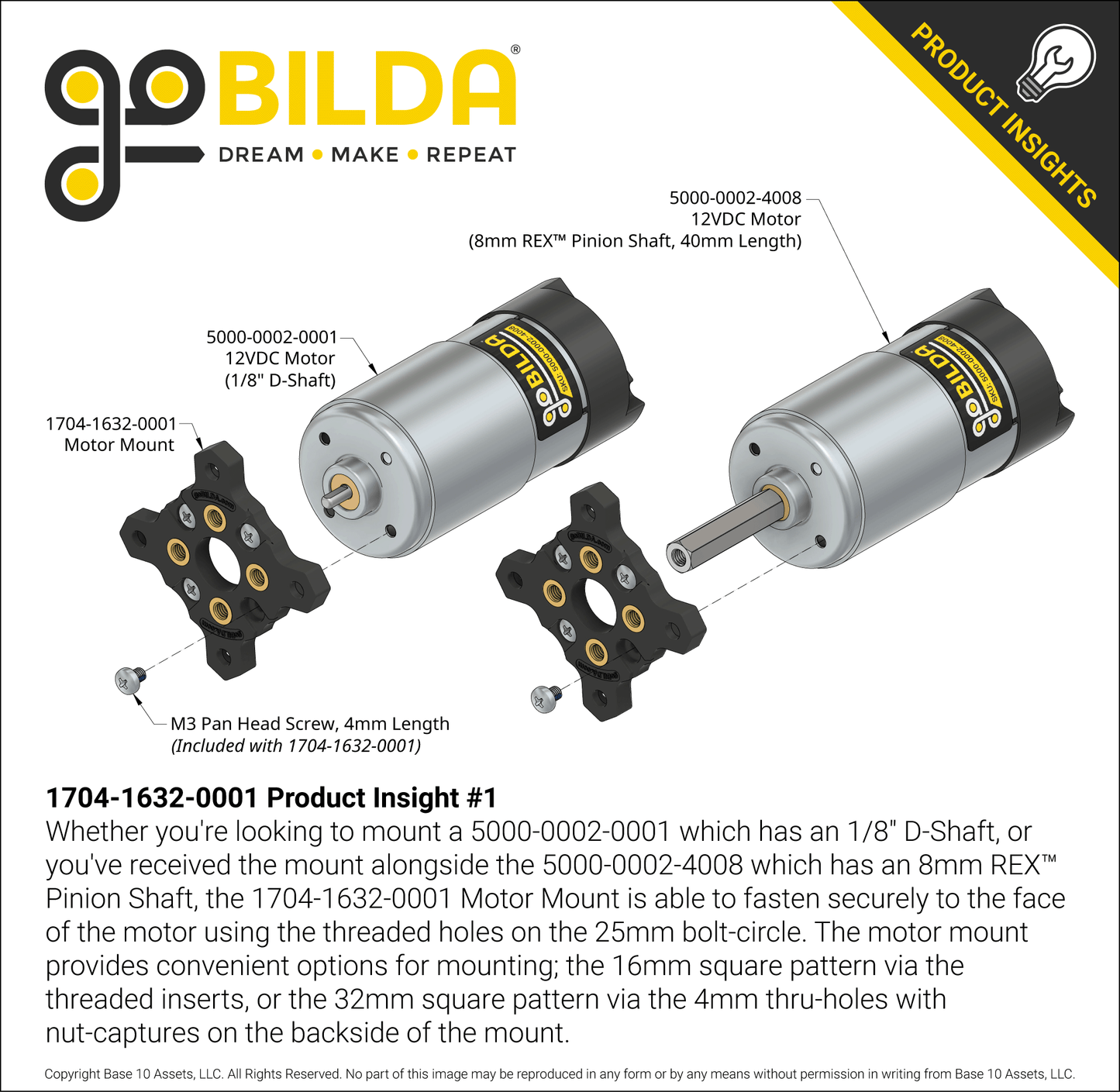 Motor Mount for 5000 Series Motor