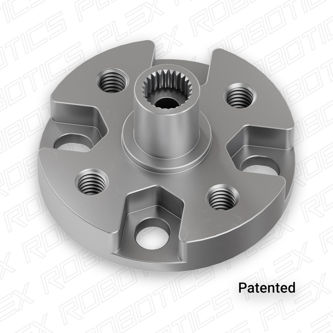 1910 Series Servo Hub-Shaft (25 Tooth Spline, 8mm Shaft Diameter, 16mm Length)