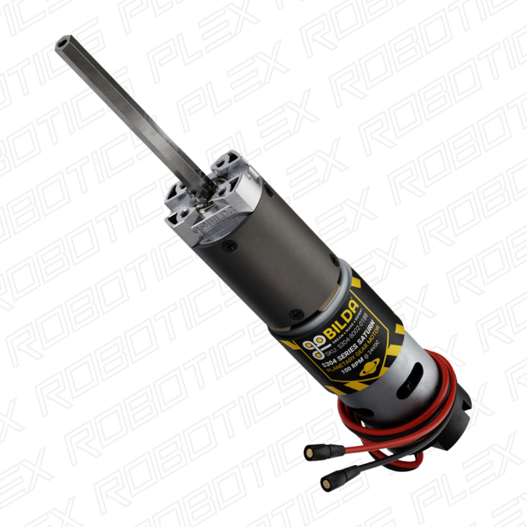 5304 Series Saturn Planetary Gear Motor (80mm Length 8mm REX™ Shaft, 3.3 - 5V Encoder)