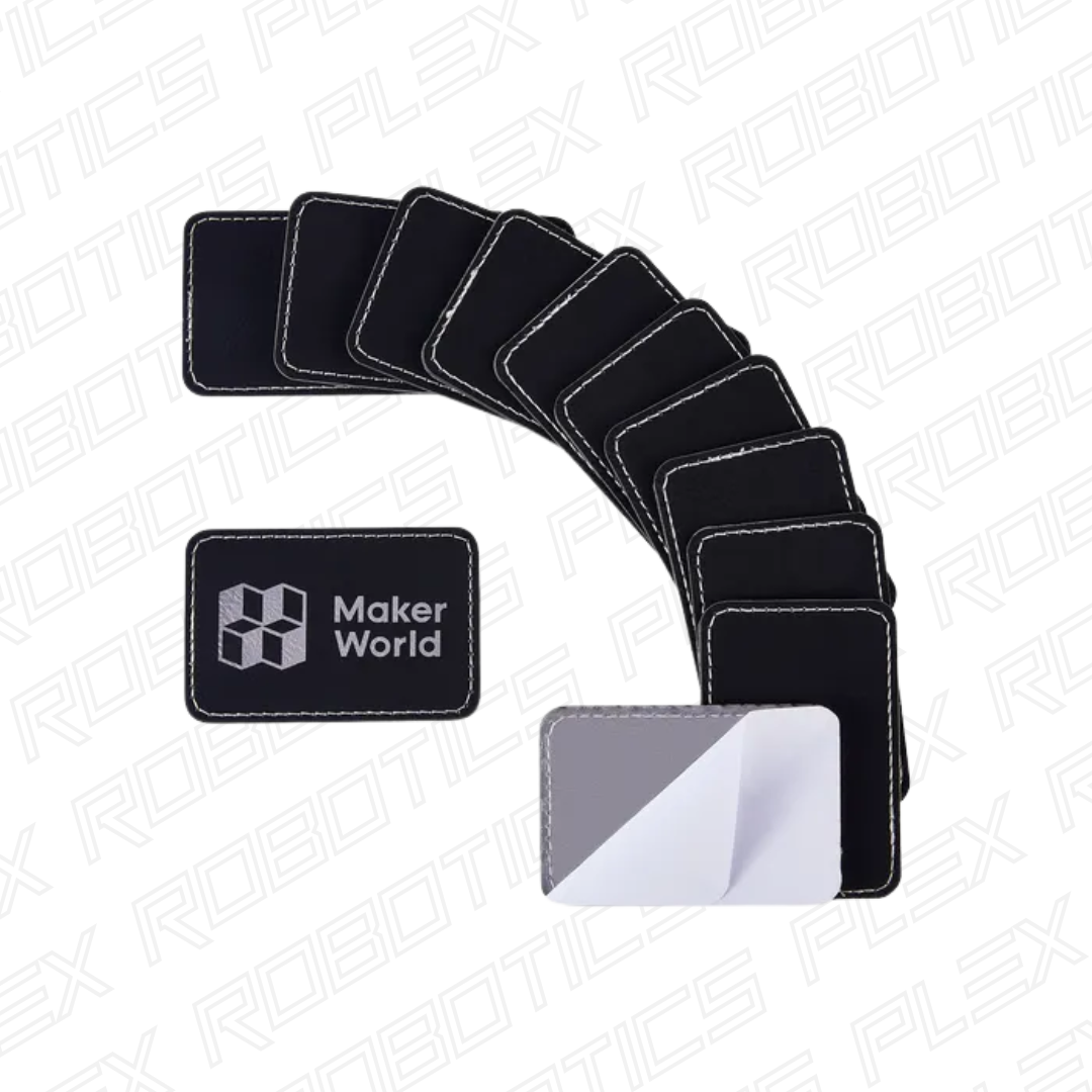 Bambu Rectangular PU Iron-on Patch (10pcs)
