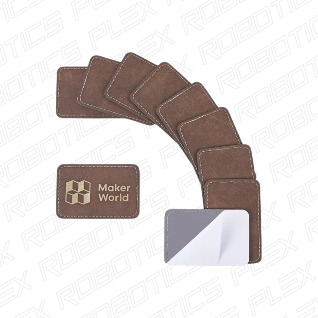 Bambu Rectangular PU Iron-on Patch (10pcs)