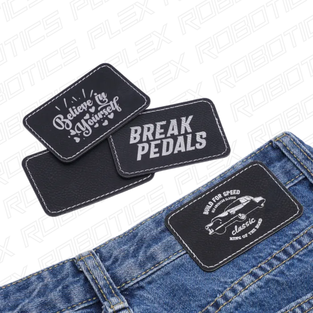 Bambu Rectangular PU Iron-on Patch (10pcs)