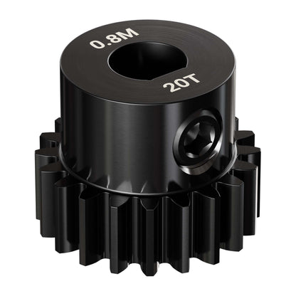 2303 Series Steel, MOD 0.8 Pinion Gear (6mm D-Bore)