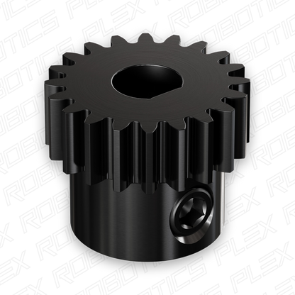 2303 Series Steel, MOD 0.8 Pinion Gear (6mm D-Bore)