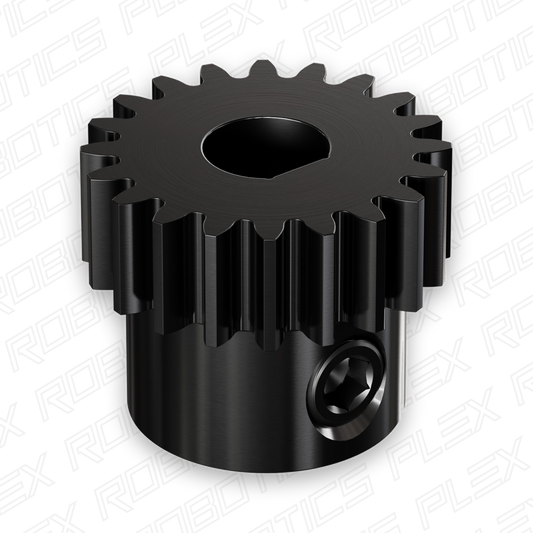 2303 Series Steel, MOD 0.8 Pinion Gear (6mm D-Bore)