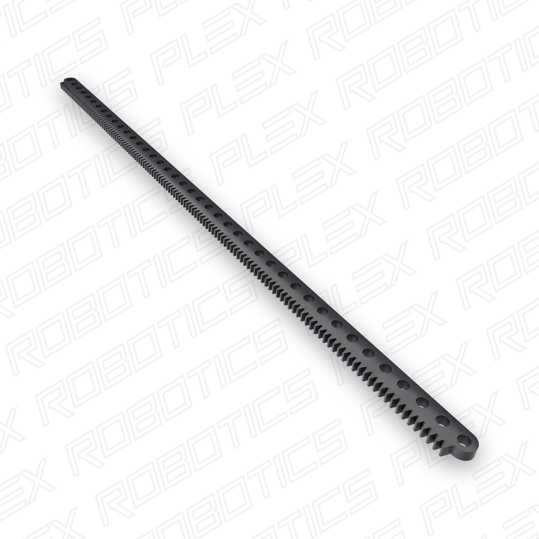 Acetal MOD 0.8 Gear Rack (118 Tooth, 41 Hole)