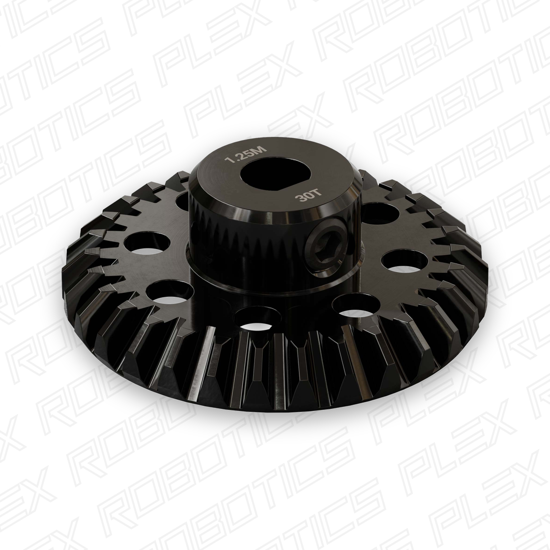 2315 Series, Steel Miter Gear (MOD 1.25, Set-Screw, 6mm D-Bore, 30 Tooth)