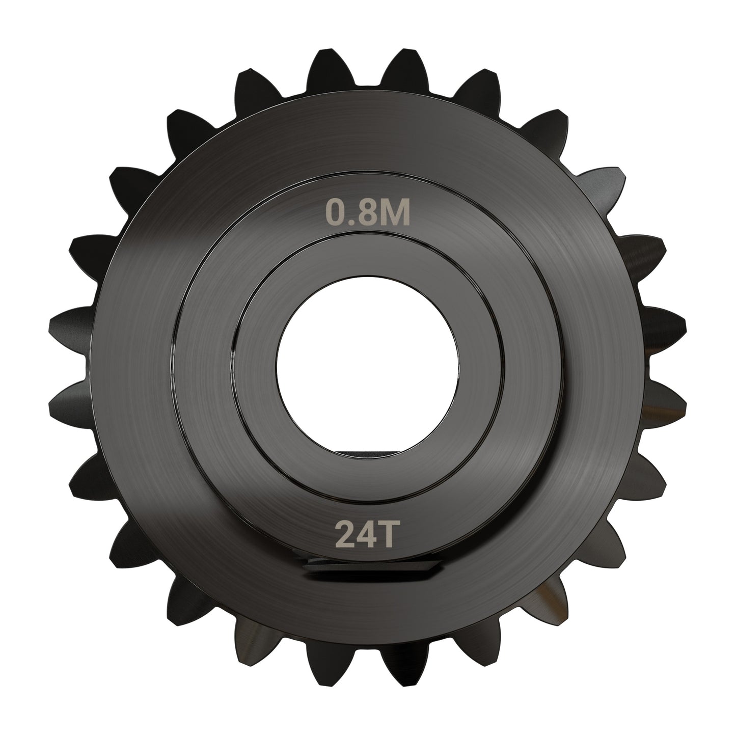 2317 Series MOD 0.8 Steel Miter Gear (Set-Screw, 6mm Round Bore, 24 Tooth)