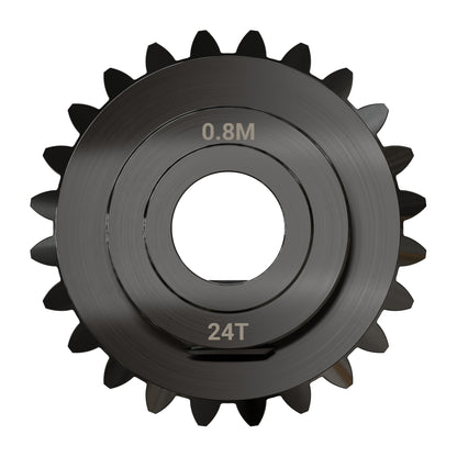 2317 Series MOD 0.8 Steel Miter Gear (Set-Screw, 6mm Round Bore, 24 Tooth)